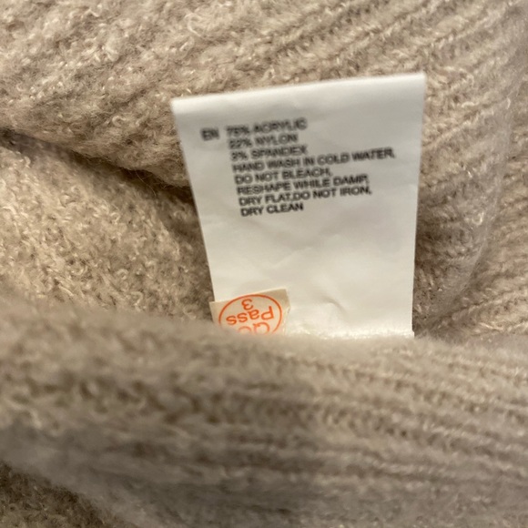 New Alyssa Braided Back sweater sz S Taupe - Picture 7 of 7